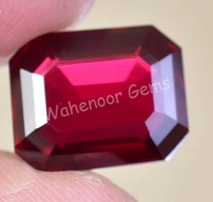 Natural Pyrope Garnet 8.10 Ct Emerald AGL Certified Mozambique Loose Gemstone - Picture 1 of 7