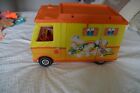 BARBIE 1970 COUNTRY CAMPER- 3 CHAIRS- 2 SLEEPING BAGS EXCELLENT USED CONDITION