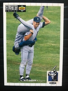 1994 Choice KIRK GIBSON Tigers "Upside Down Player" Weird Funny Baseball Card