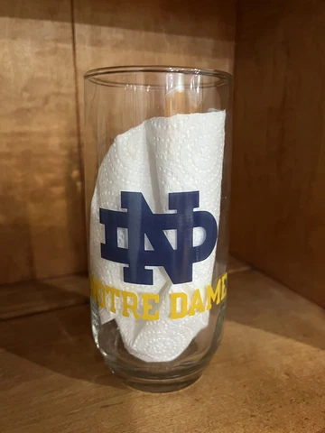 EUC Single Notre Dame Fighting Irish 16oz Drinking Glass Cover