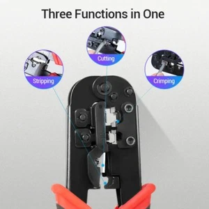 Conector herramienta punzonadora de engarce LAN de red RJ45 Cat6 Cat5e - Imagen 1 de 15
