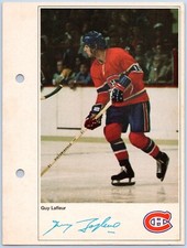 GUY LAFLEUR 1971-72 TORONTO SUN NHL ACTION PLAYERS HOCKEY PICTURE  93069