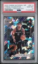 2022 Panini National VIP Tyrese Haliburton RC Cracked Ice PSA 10 - POP 1/1 