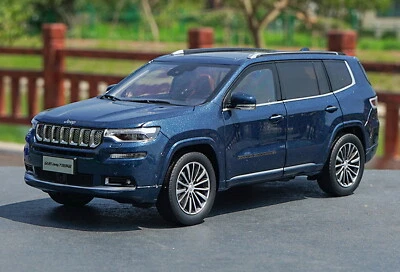 1/18 Scale Jeep Grand Commander blue Diecast Car Model Toy Collection - Image 1 of 4