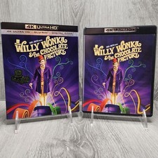 Willy Wonka & The Chocolate Factory 4K UHD + Blu-ray + OOP Rare Slipcover 50th