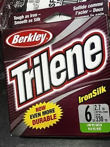 NEW Berkley IRON SILK LINE 6lb LOW VIS GREEN BULK SPOOL IRONSILK spinning lure - Picture 1 of 24