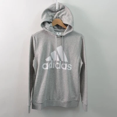 Adidas Pullover Hoodie Womens Large Gray Heather Long Sleeve Hand Pockets - Image 1 of 4
