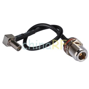 10X N-Type female to MS-147 plug male right angle RF pigtail cable RG174 15cm 6" - Zdjęcie 1 z 4