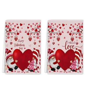 Valentines Day Red Love Tree Kitchen Towels Dish Towels Set of 2 16x24 inch G... - Picture 1 of 5