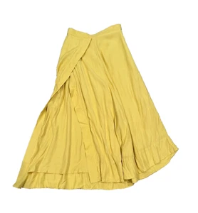 Anthropologie & Other Stories Capsule gelber Midirock mit Schlitz Größe 4 - Bild 1 von 10