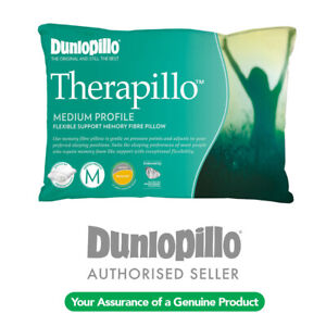 DUNLOPILLO Therapillo Medium Flexible Support Premium Memory Fibre Pillow 
