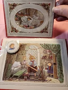 Tarjetas de felicitación de Navidad FOXWOOD TALES WILLY + botón de metal. ¡Nuevo sellado! - Imagen 1 de 24