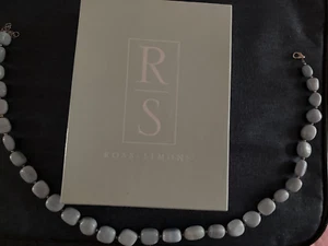 ROSS+SIMONS BLUE BEADED NECKLACE GORGEOUS NEW VTG - Picture 1 of 4