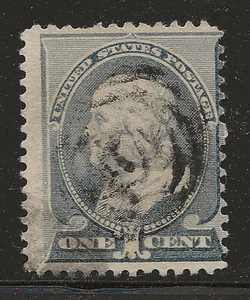 US Scott #212, Single 1887 Franklin 1c FVF Used - Picture 1 of 1