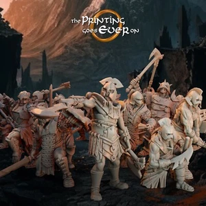 Angriffstrupp Orcs - 28mm Tabletop Chiffres - Tpgeo Minis LSDA D&d Pathfinder - Bild 1 von 17