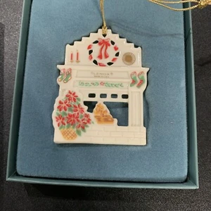 Lenox Holiday Homecoming 1988 Kamin Herd zusammengesetzt Weihnachtsschmuck in Box - Bild 1 von 5