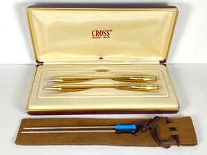 KREUZ KLASSISCH JAHRHUNDERT 18K GOLD GEFÜLLT KUGELSCHREIBER & 0,5 mm BLEISTIFT #280105 - USA - Bild 1 von 11