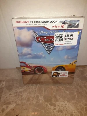 Cars 3 Blu-ray,Dvd,Digital &32 Page storybook Brand New - Image 1 of 2