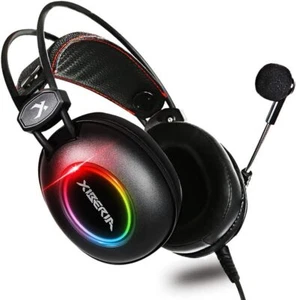 XIBERIA E3 Casque Gaming Noir, Casque Gaming Stéréo Over-Ear - Photo 1/7