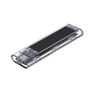 Estuche transparente USB 3.1 Gen 2 m.2 SSD PCIE NVME SATA USB-A a USB-C - Imagen 1 de 8