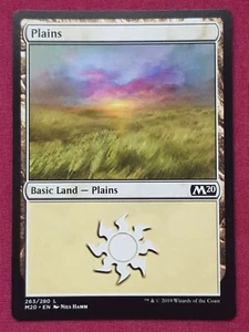 Magic The Gathering 2020 CORE SET M20 PLAINS 263 land card MTG - Picture 1 of 2