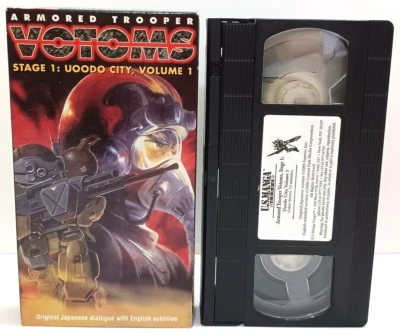 Armored Trooper Votoms Stage 1 Uoodo City Vol 1 1996 VHS Tape Japan Anime Mechs - Image 1 of 4