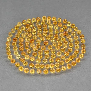 💎 2.56ct 174pcs Lot VS-VVS Round Natural Yellow Citrine - Brazil Gemstone - Picture 1 of 4