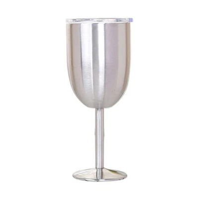 Wine Glass Stainless Steel  Layer Goblet Color  Capacity Tumbler Resistant5393 - Image 1 of 4