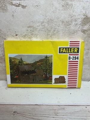 Faller Model Railway, B-294 Timber Barn / Log Cabin Kit, HO Gauge. NOS - Image 1 of 4