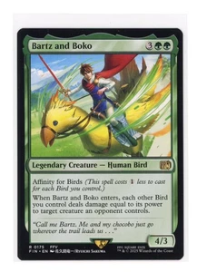 Tarjeta inglesa Bartz and Boko R 0175 regular Final Fantasy Magic The Gathering Magic The Gathering - Imagen 1 de 2