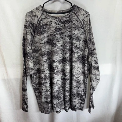 Columbia PFG Digital Camo Long Sleeve Performance Fishing Shirt Men's - Image 1 of 4