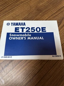 NEW Yamaha Model ET250E Owner's Manual LIT-12628-00-32 - Picture 1 of 2