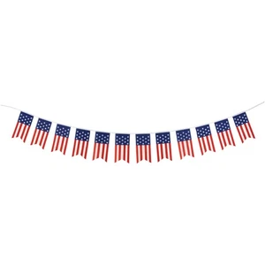 Northlight 9.75' Americana USA Flag Swallowtail Hanging Wall Banner - Picture 1 of 6