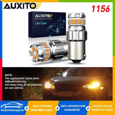 1156 7506 LED Reverse Tail Canbus Turn Signal Light Bulb Amber DRL 2x 4X 10X HUS - Image 1 of 4