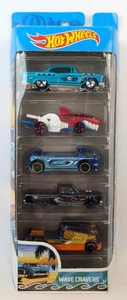 Hot Wheels Wave Cravers 5-Pack – ’55 Chevy Sharkruiser Deora II Ranchero Qombee - Picture 1 of 2