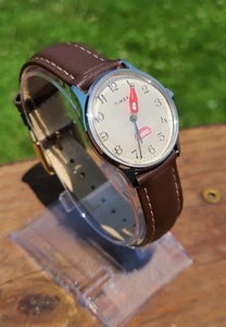 Vintage 1980er Timex Mercury Heinz Ketchup Water Resistant Quartz Herrenuhr - Bild 1 von 7