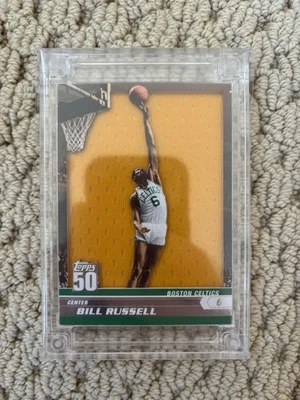 2023-24 Jersey Fusion Bill Russell Juego Usado Jumbo Chaqueta Profusión/50 Boston Foto 1 de 2