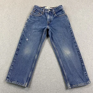Levis 569 Jeans Boys 8 24x22 Loose Straight Denim Distressed Grunge Skater Kids - Picture 1 of 18