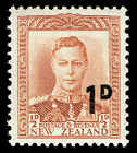 Scott # 285 - 1953 - ' King George VI '; New Value Ovpt.