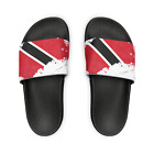 The Dai Light Collection Men's PU Slide Sandals - Trinidad Flag - 6-14 - Black o