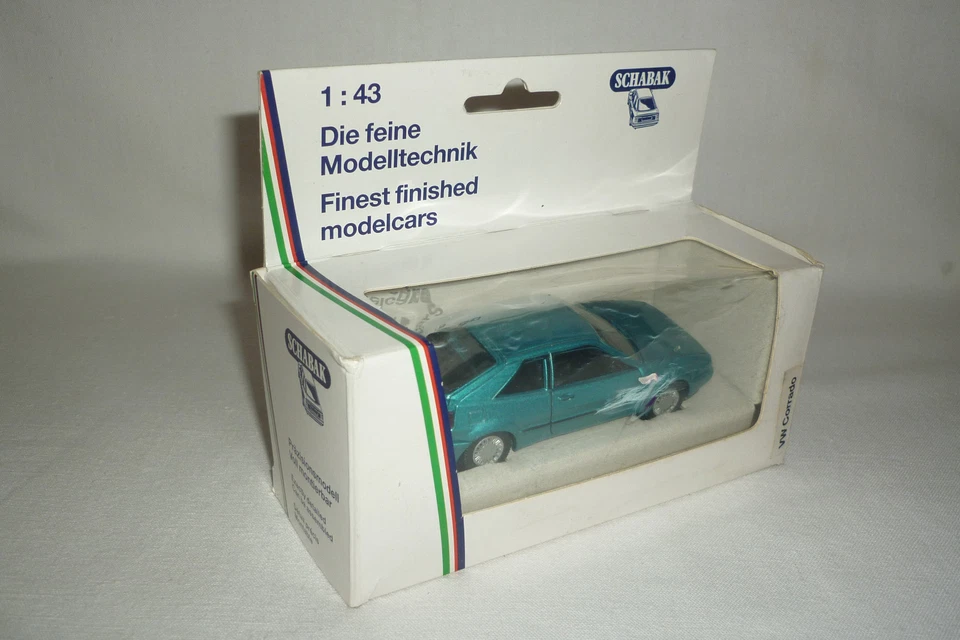 SCHABAK - VINTAGE  METALLMODELL - 1018 - VW CORRADO - 1:43 - OVP - (7.DIV-3) - Bild 1 von 4