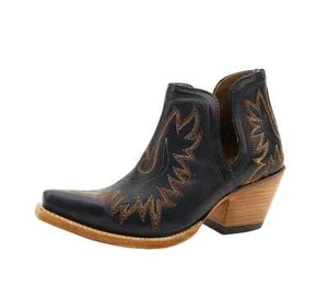 Ariat Z119127 Damen-Westernstiefel schwarz Leder bestickt Dixon Größe 7,5 B - Bild 1 von 4