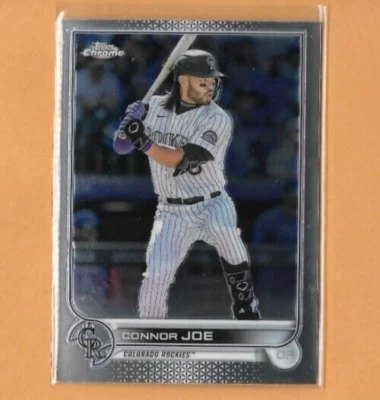 2022 Topps Chrome Update CONNOR JOE Card, Colorado Rockies #USC33 - Image 1 of 2