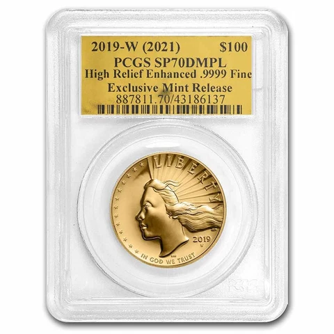 2019-W HR American Liberty Gold SP-70 DMPL PCGS (Gold Foil) - SKU#269623 Cover