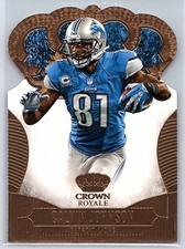 2013 Panini Crown Royale Retail Bronze Die-Cut Crown Calvin Johnson #18 HOF