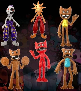 Set 6 Five Nights At Freddy's FNAF Action Toy Sundrop Moondrop Huggy Wuggy - Foto 1 di 7