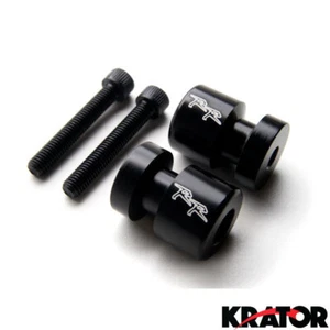 Motorcycle Swingarm Spools Sliders Black 8mm Pair Honda RR CBR 600 954 1000 RC51 - Picture 1 of 3
