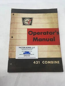 Operator's Manual for Cockshutt 431 Combine - Picture 1 of 4
