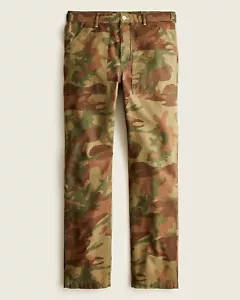 J. Crew Herren Heritage Militär Camp Hose Camouflage Camo dunkeloliv 32 x 32 neu mit Etikett - Bild 1 von 5