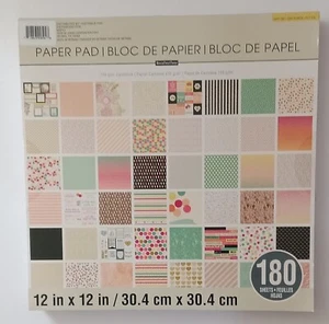 NEW Recollections 12in X12in 180 SHEETS "Happy Day" Paper Pad - Picture 1 of 2